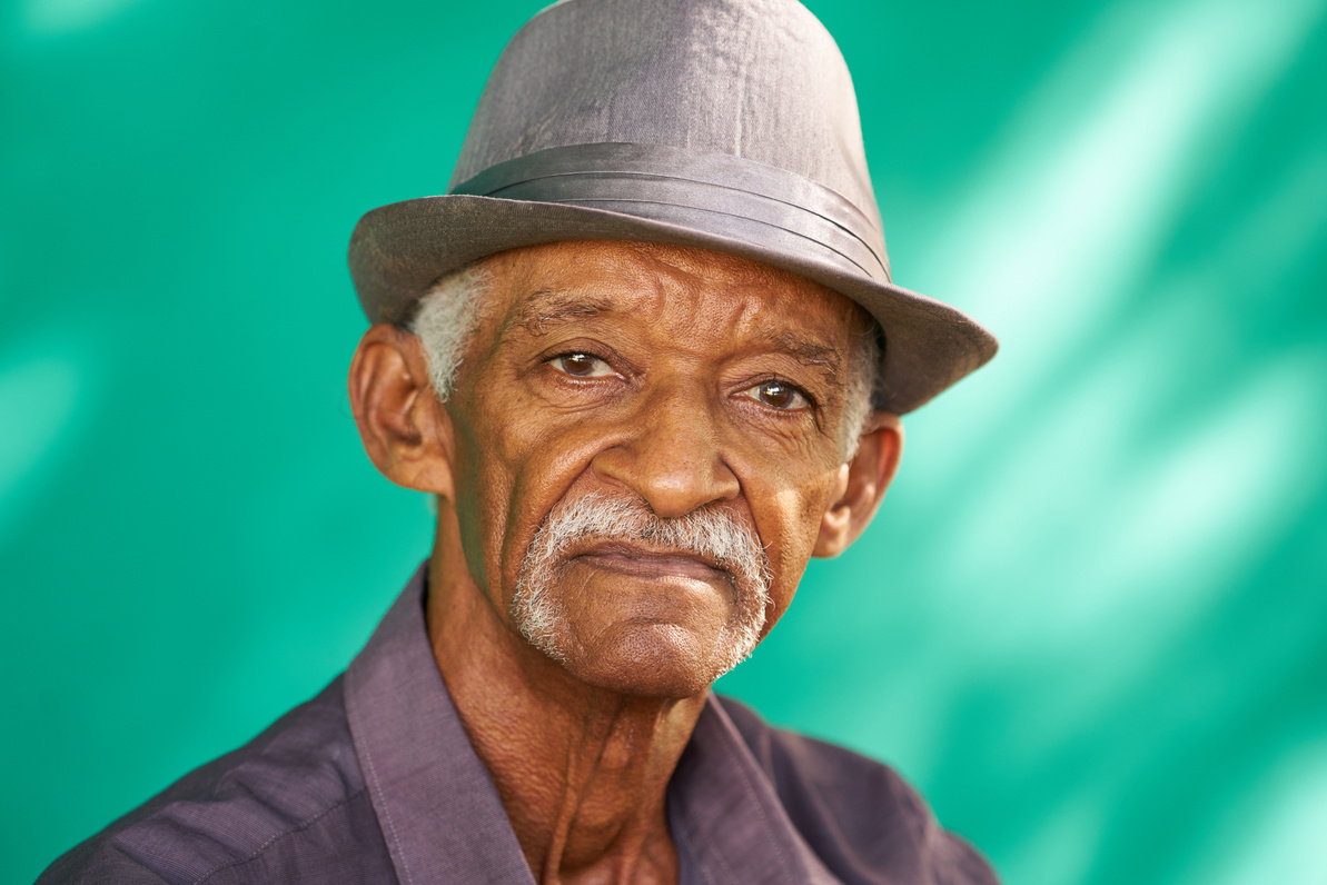 Serious Elderly African American Man 
